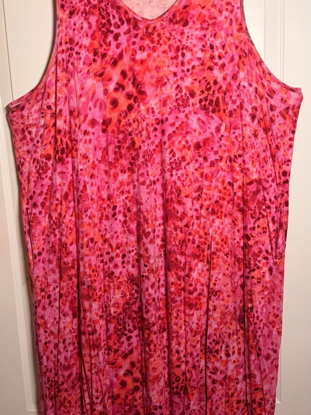 Terra & Sky Pink and Red Printed Maxi Skirt